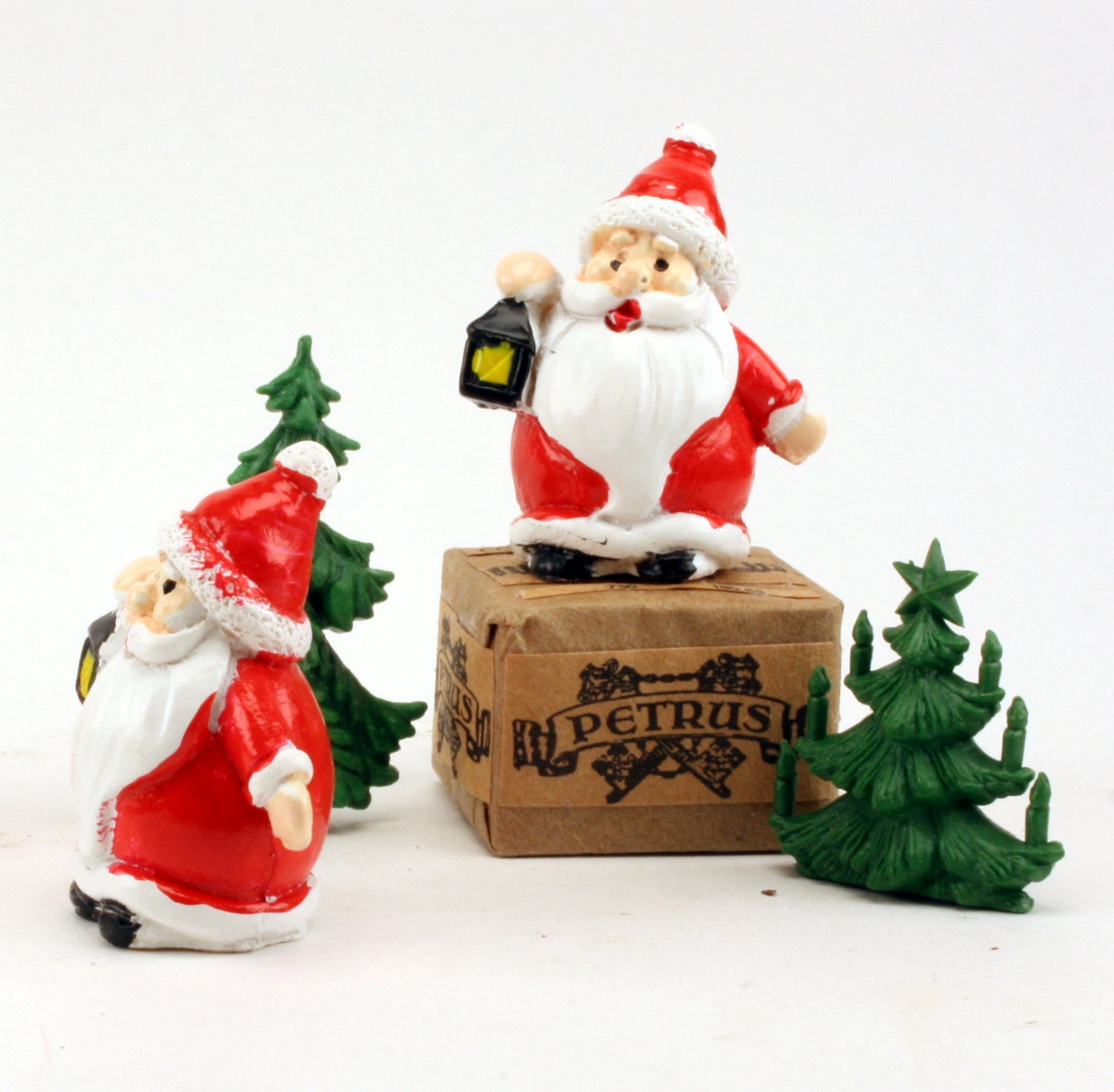 Santa - 1.25" Old Style - Set of 3 - Holiday Minis - 204-2581