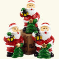 Santa - 1.25" With Tree - Set of 3 - Holiday Minis - 204-2720