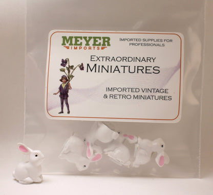 Bunny - White Rabbits - Spring - Set of 4 - 204-3842