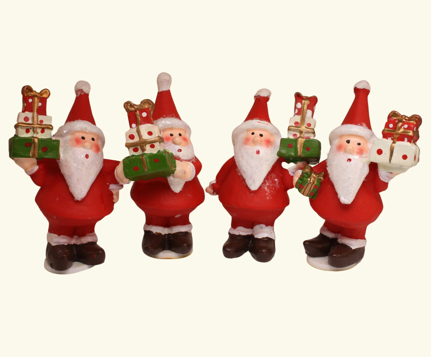Santa with Gifts! - 2.25" Tall - Set of 4 - 204-5726