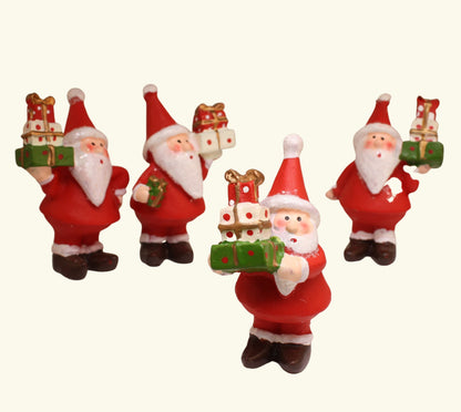 Santa with Gifts! - 2.25" Tall - Set of 4 - 204-5726