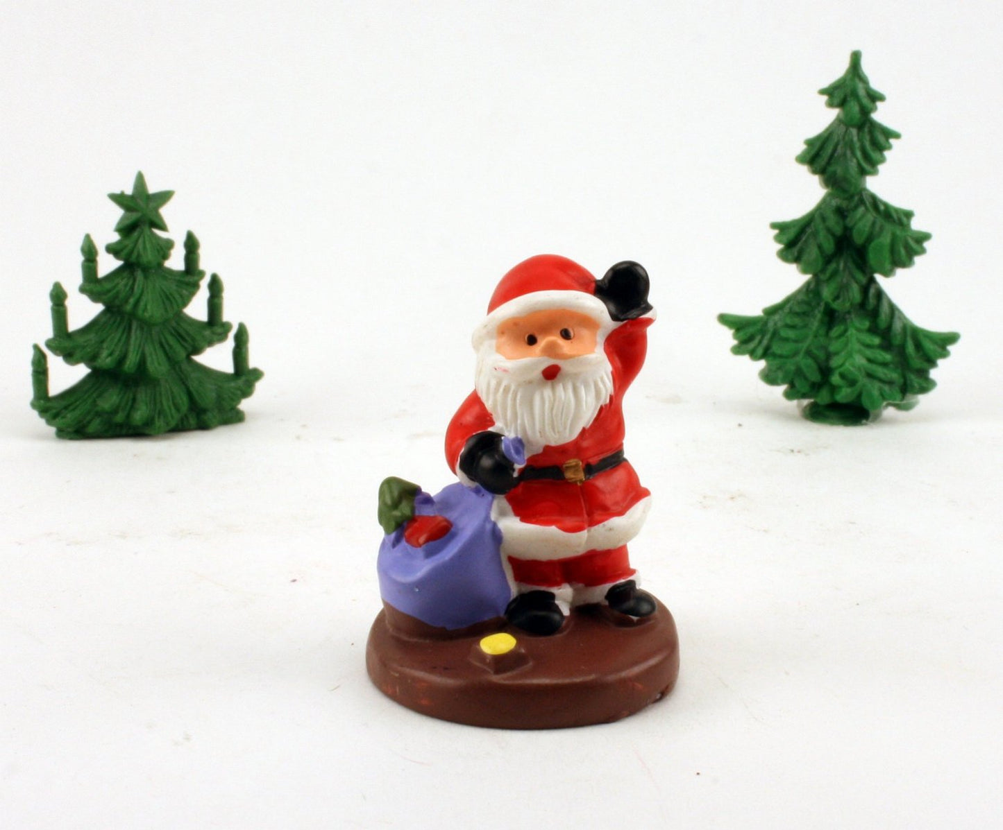 Santa - 1.25" with Sack- Set of 3 - Holiday Minis - 204-8802
