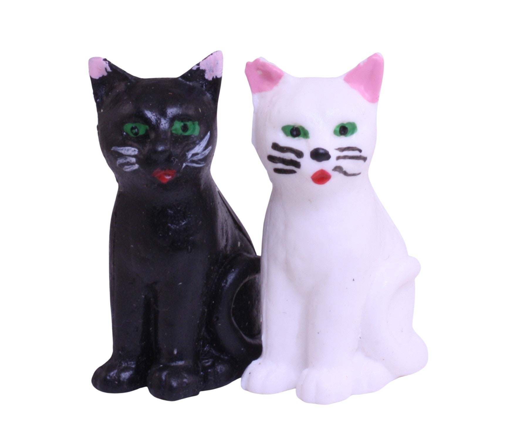 Cat - White Sitting Cat - 1.5" - German - Set of 1 - 204-8807