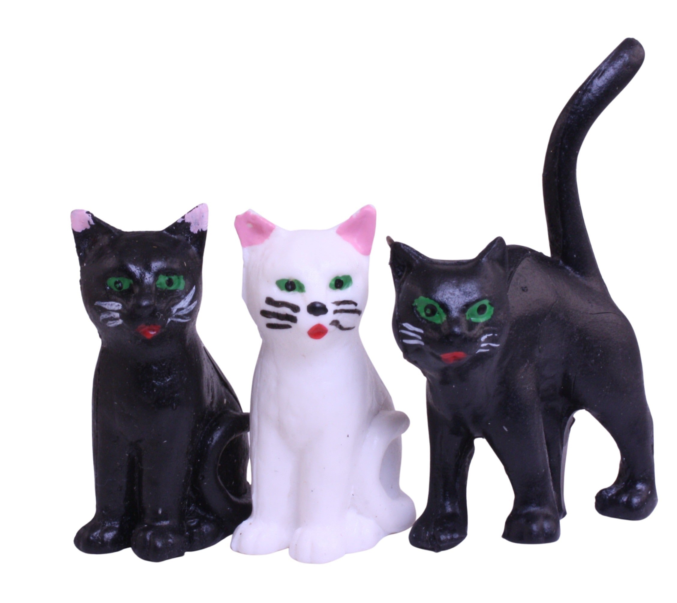 Cat - White Sitting Cat - 1.5" - German - Set of 1 - 204-8807