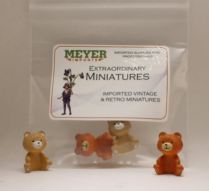 Little Teddy Bear Set - Under 1" Tall - Set of 2 - 2204-8808
