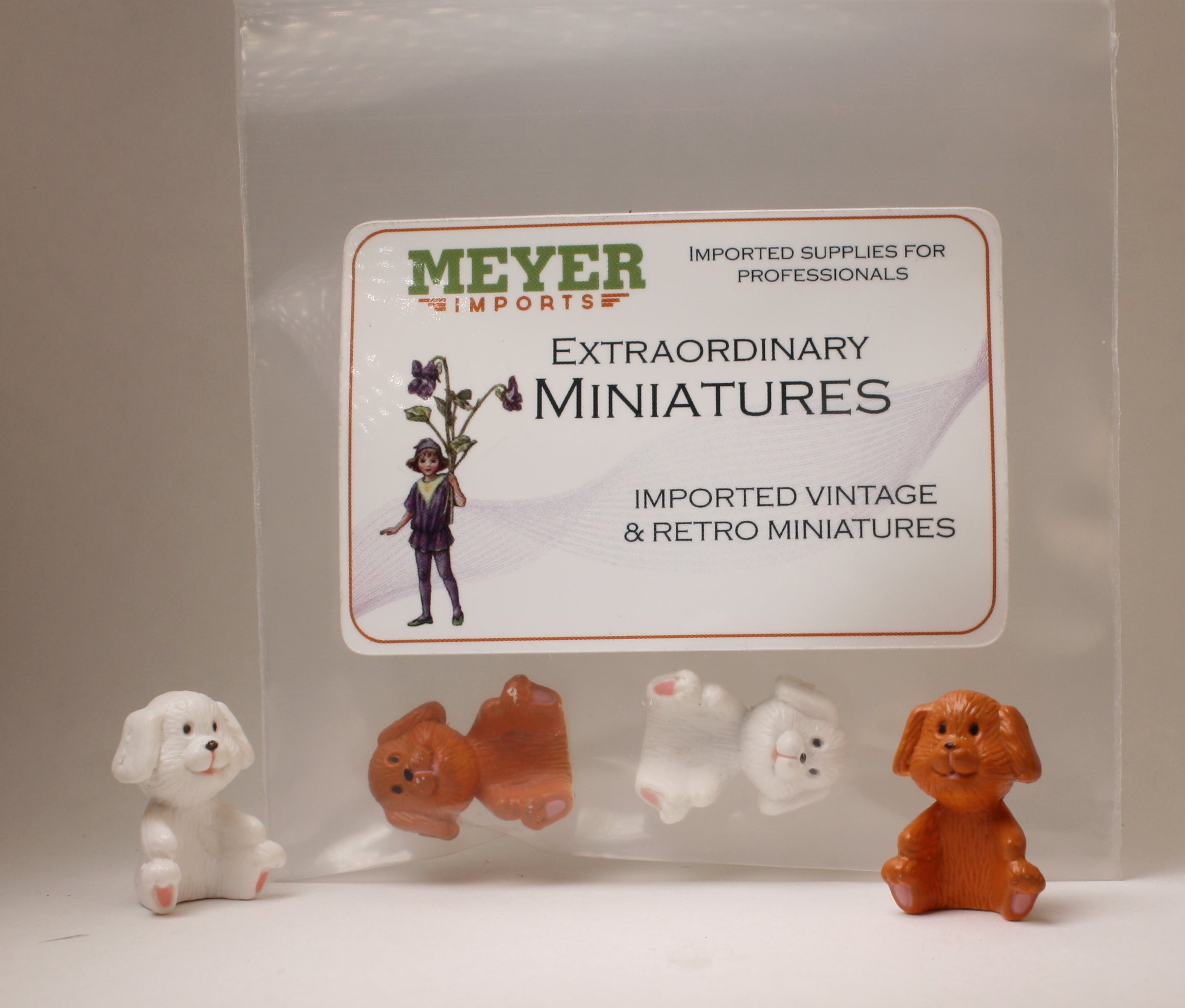 Dog Set - Under 1" Tall - Set of 2 - 2204-8809
