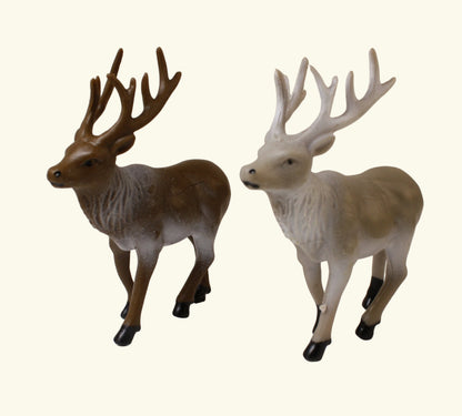 Deer - 2.5" Tall - Set of 2 - Dark Brown - 204-8812