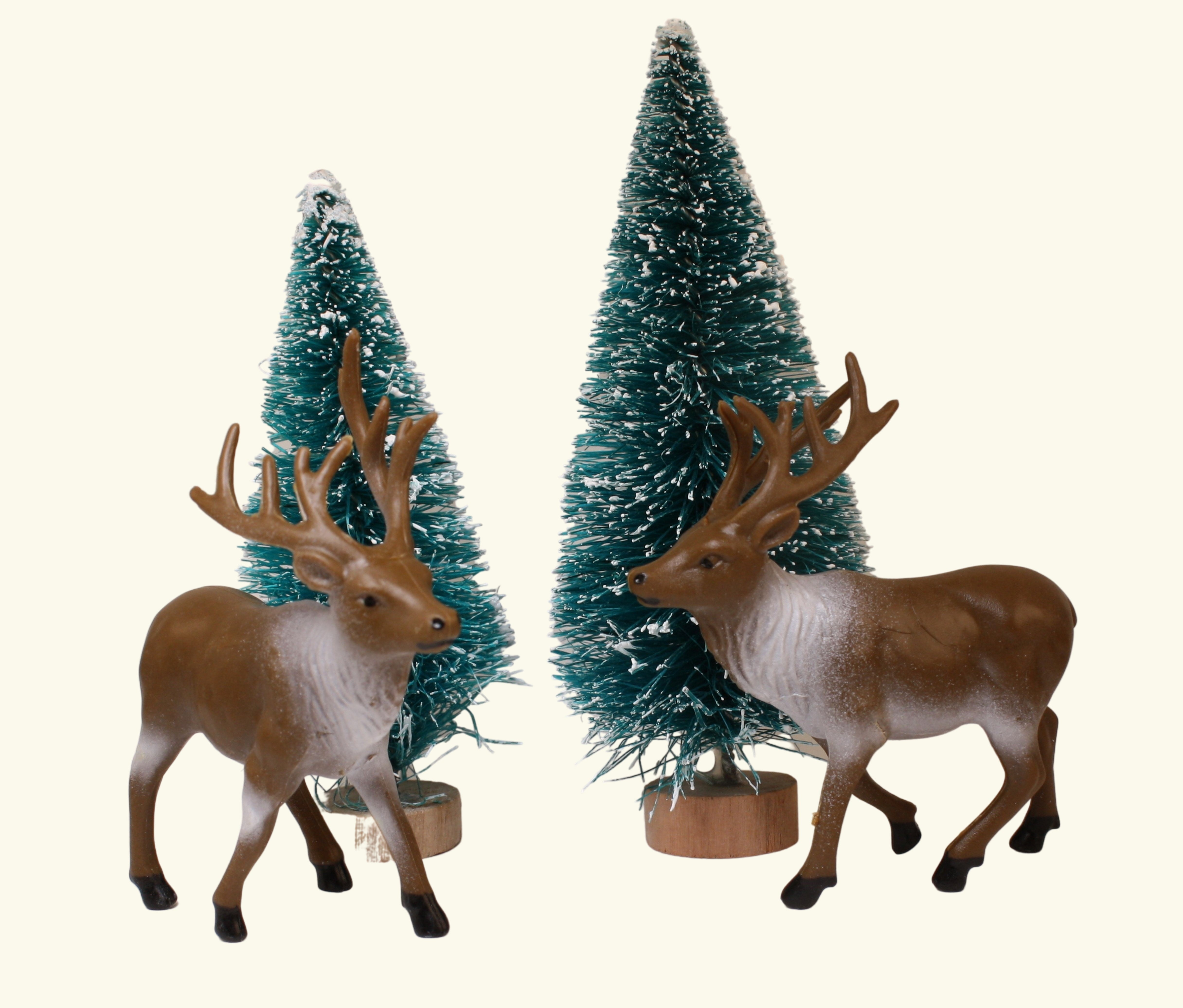Deer - 2.5" Tall - Set of 2 - Dark Brown - 204-8812