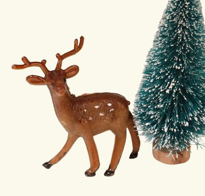 Deer - 2.5" Tall - Set of 2 - Brown - 204-8814