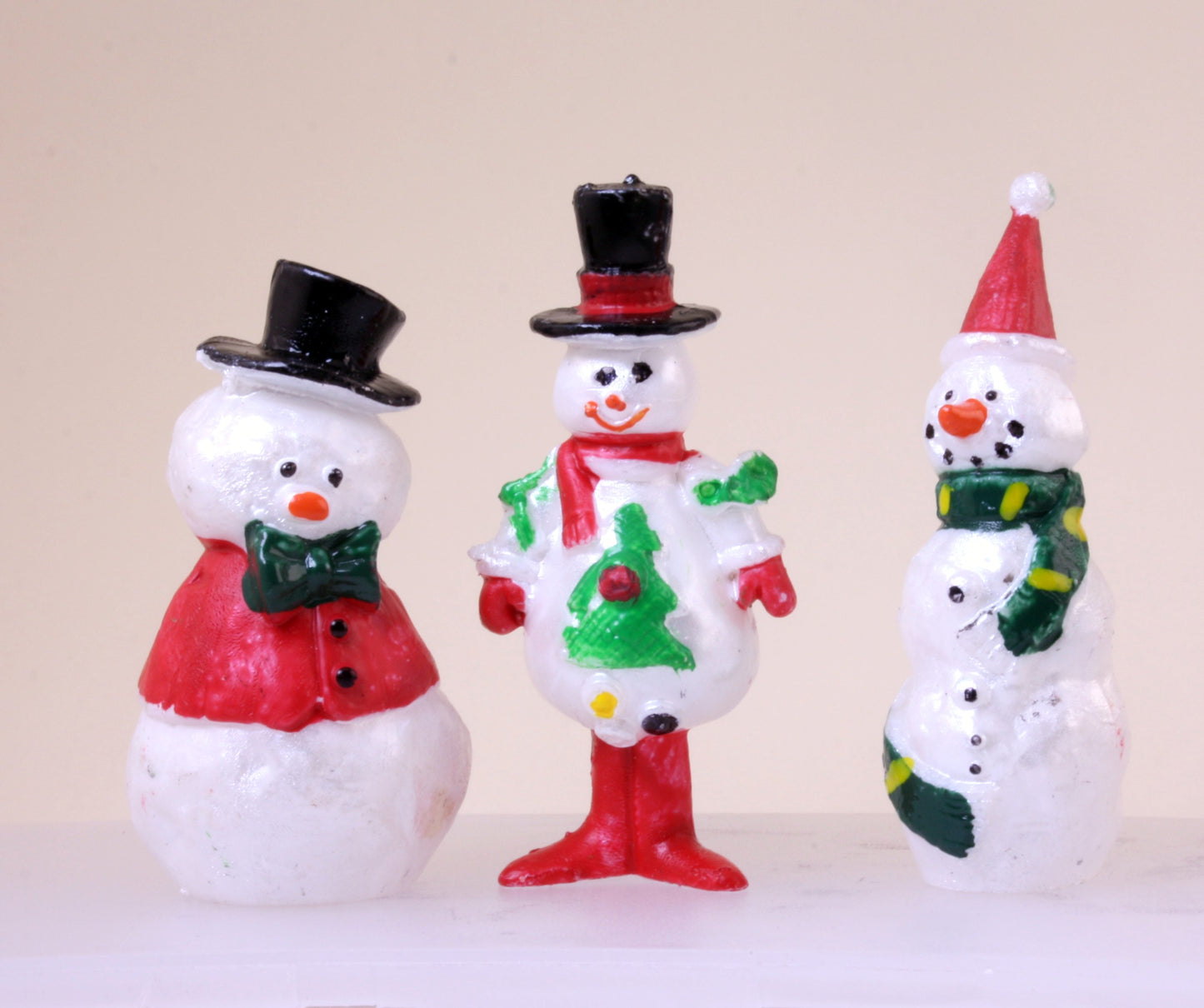 Snowman Family - 2" - 1960s Retro Style - 204-8821