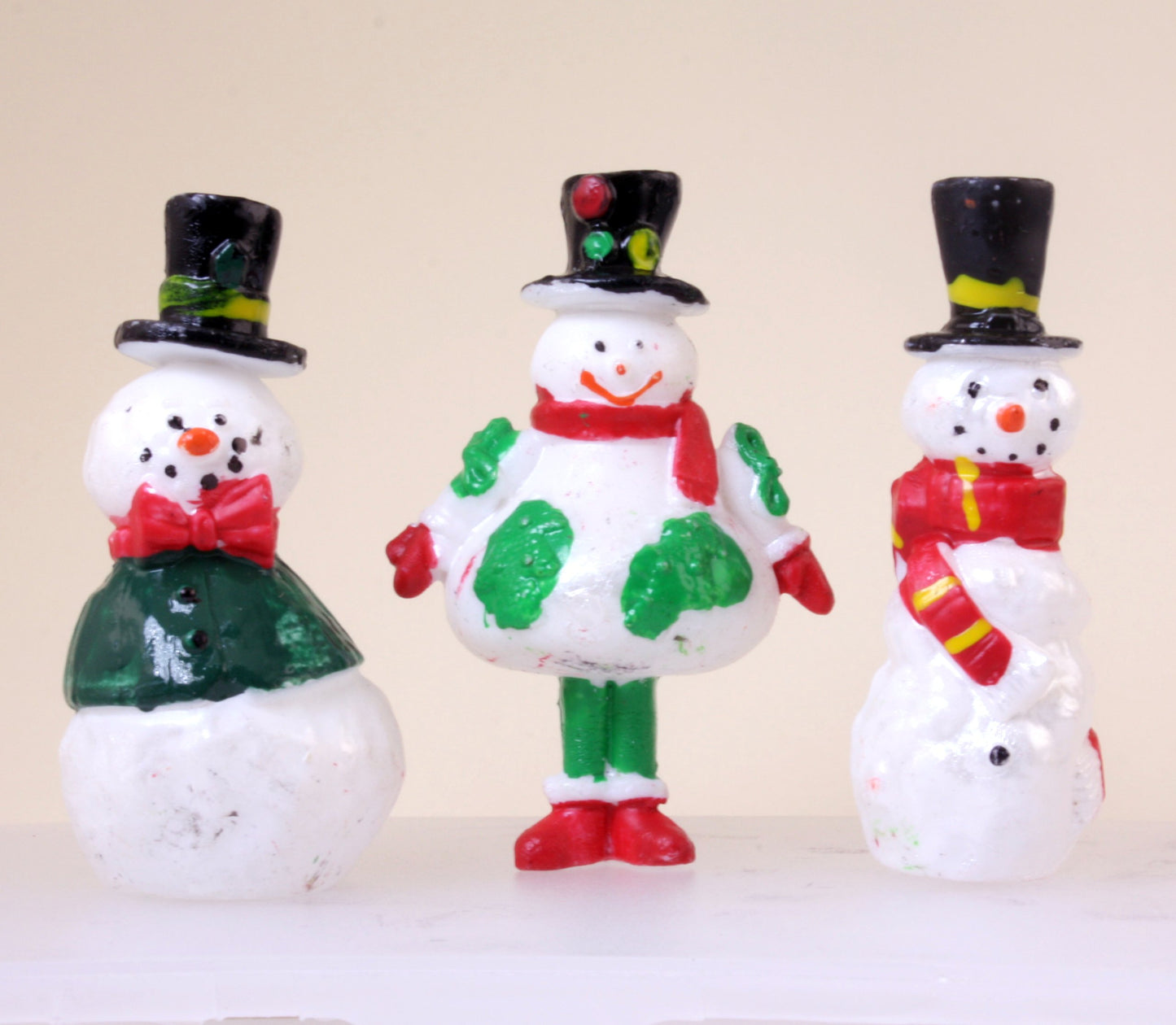 Snowman Family - 2" - 1960s Retro Style - 204-8821