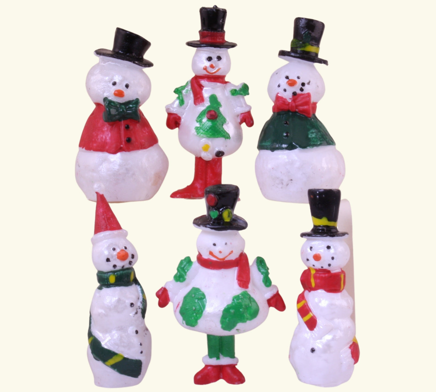Snowman Family - 2" - 1960s Retro Style - 204-8821