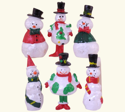 Snowman Family - 2" - 1960s Retro Style - 204-8821
