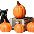 Pumpkins - Resin - Set of 4 - Different Sizes 1"  - 204-8822
