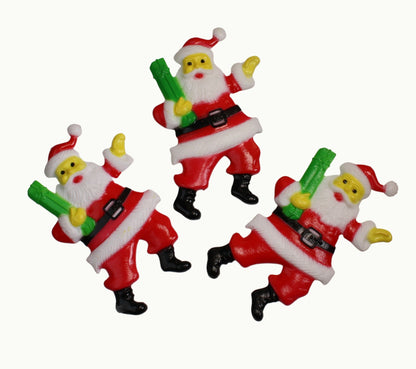 Santa - Flat Back 2D - 2.75" Tall - Set of 4 - 204-8828