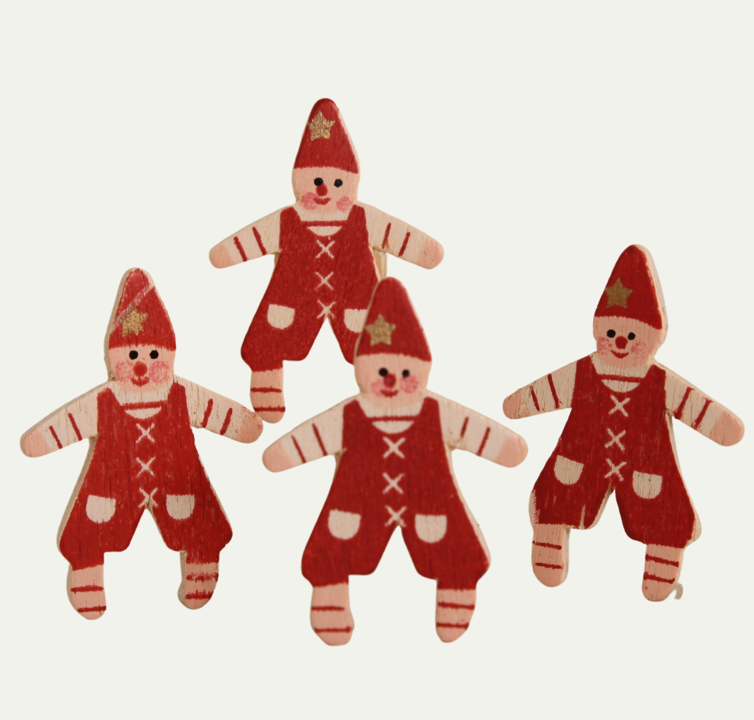 Elf - Retro Christmas Santa Cutout  - 1.35" - 8pcs - 204-8829