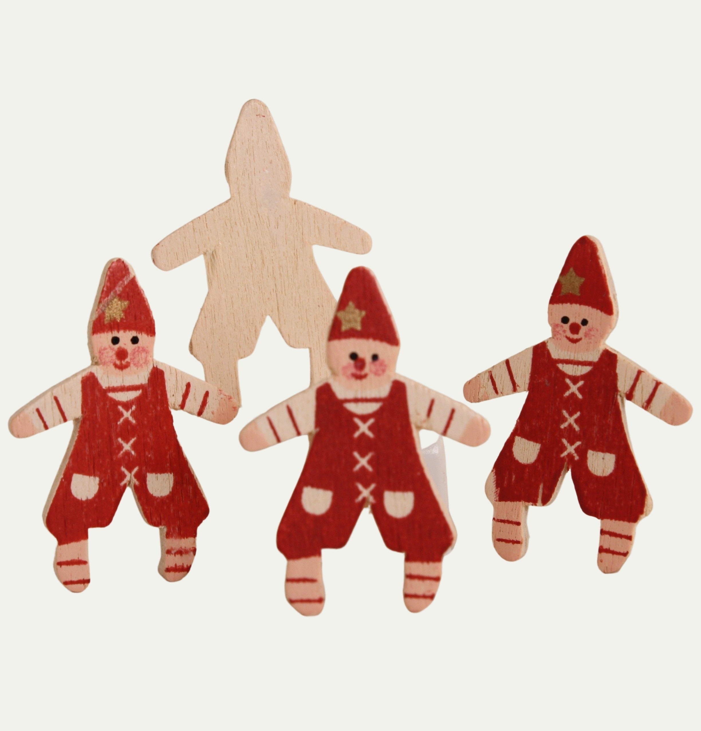 Elf - Retro Christmas Santa Cutout  - 1.35" - 8pcs - 204-8829
