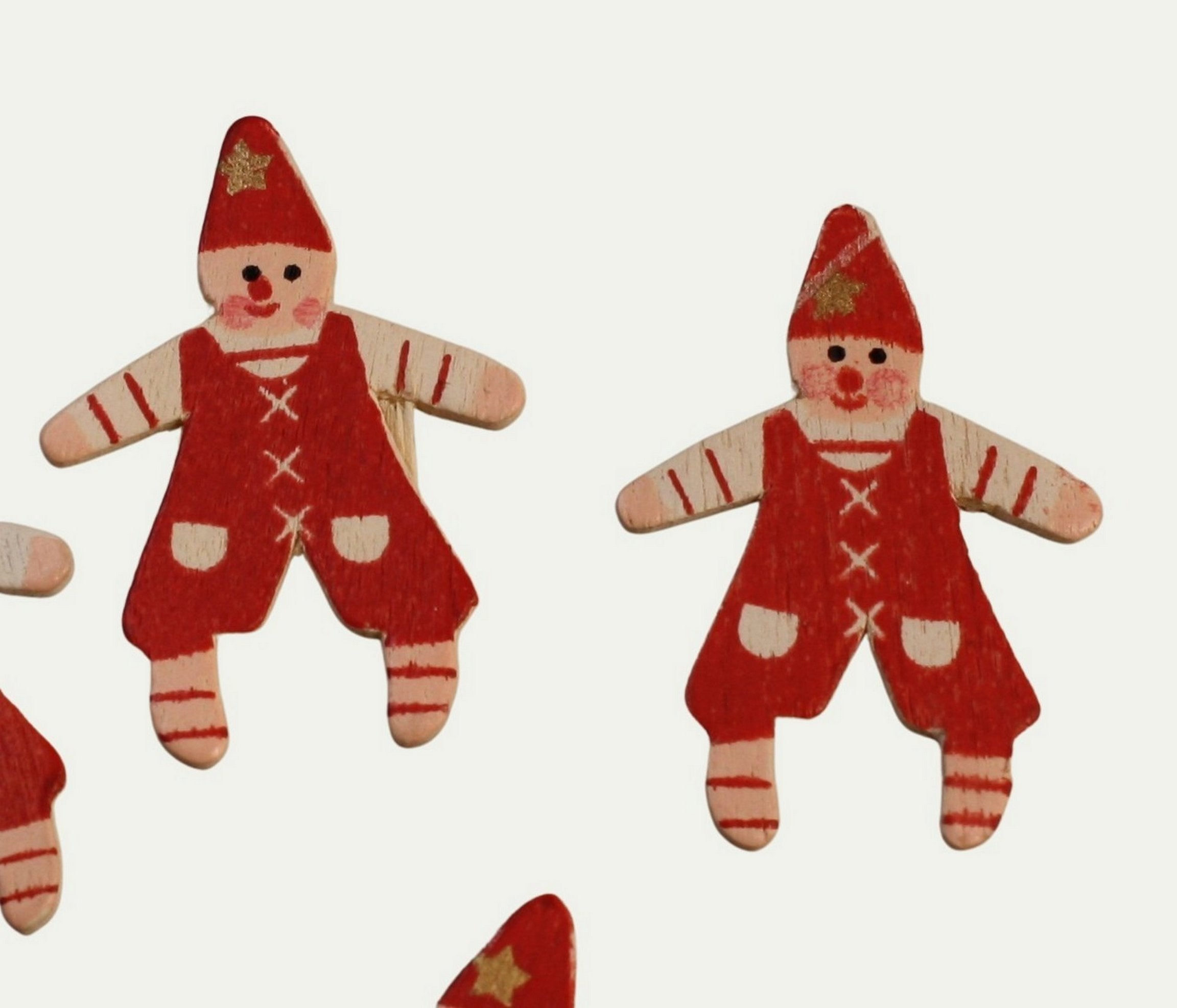 Elf - Retro Christmas Santa Cutout  - 1.35" - 8pcs - 204-8829