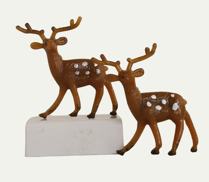 Deer - 1.5" Tall - Set of 2 - Brown - 204-8831