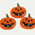 Jack-O-Lantern Pumpkins- Flatback 1" Tall - Set of 4 - 204-8833