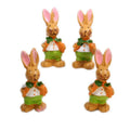 Bunny Boys - With Carrots - Set of 4 - Easter - 205-0483