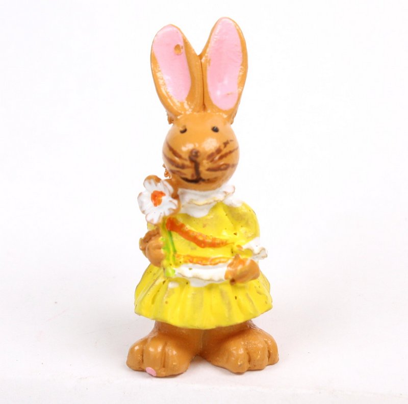 Bunny Girls - With Flower - Set of 4 - Easter - 205-0484