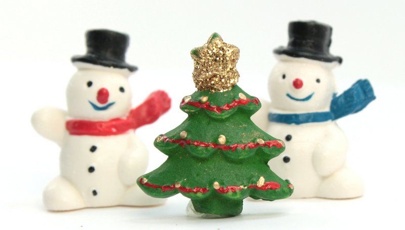 Cute Christmas Trees - Set of 4 - 205-0698