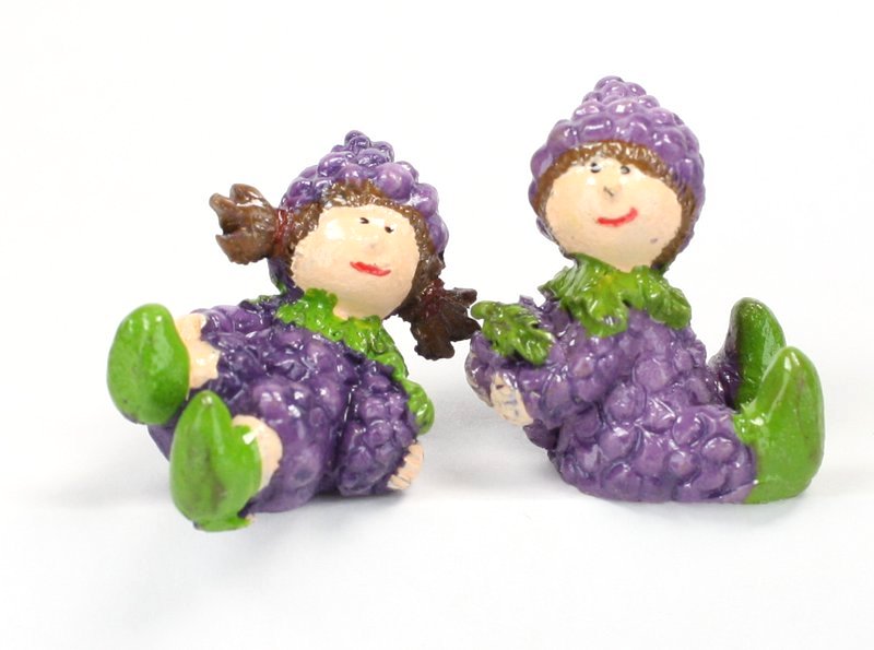 Lil Pixies - Grape Girl Set - "Tiny Fruit" - Set of 4 - 205-5264