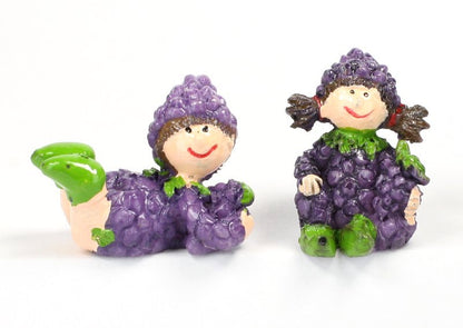 Lil Pixies - Grape Girl Set - "Tiny Fruit" - Set of 4 - 205-5264