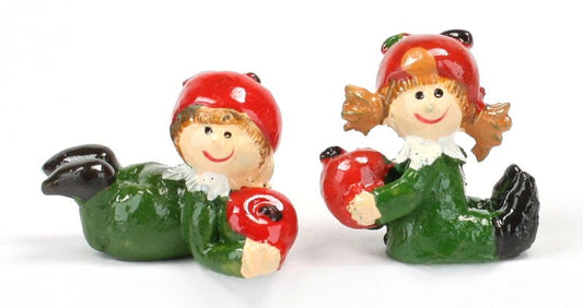Lil Pixies - Apple Girl Set - "Tiny Fruit" - Set of 4 - 205-5274