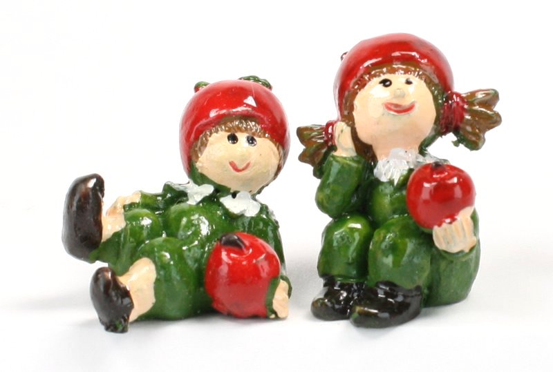 Lil Pixies - Apple Girl Set - "Tiny Fruit" - Set of 4 - 205-5274