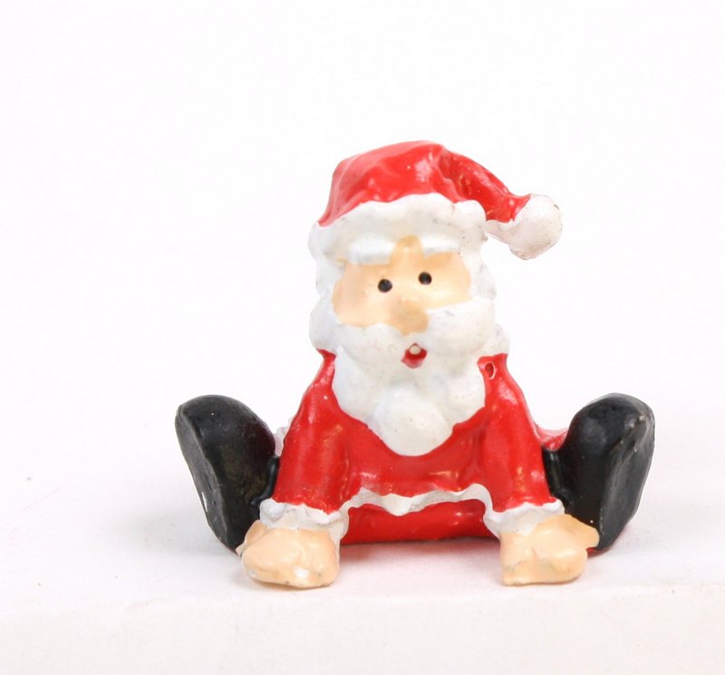 Santa - 1" Dancing- Set of 4 - Dollhouse Minis - 204-8781