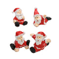 Santa - 1" Dancing- Set of 4 - Dollhouse Minis - 204-8781