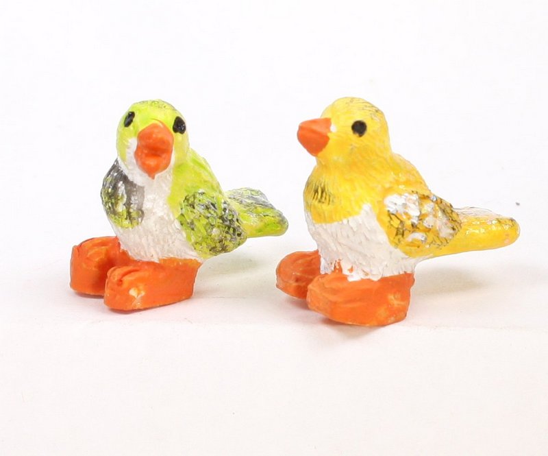 Birds - Glittery - 5/8" Tall - Set of 4  - 205-6271