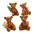 Holiday Bears - Set of 4 - Dollhouse Minis - 205-6417