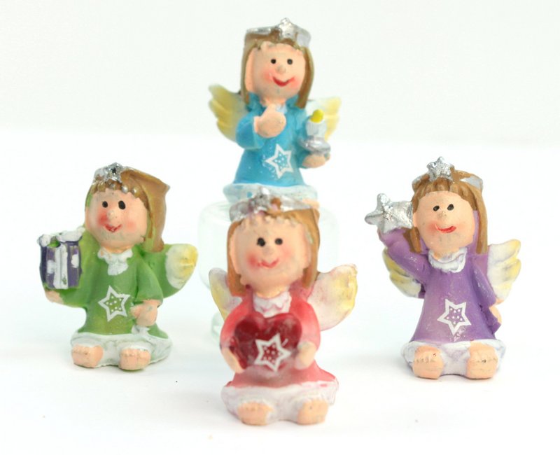 Colorful Little Angels - Too Cute! - Set of 4 - 205-6478