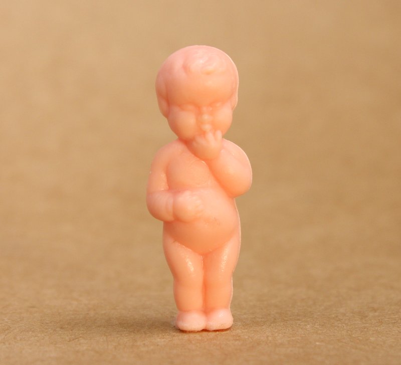 Baby Standing - 1" - Set of 8 - Miniature Dollhouse - 201-B-34