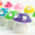 Colorful Set - 1/2" Ceramic Mushroom - Set of 28 - 207-1210