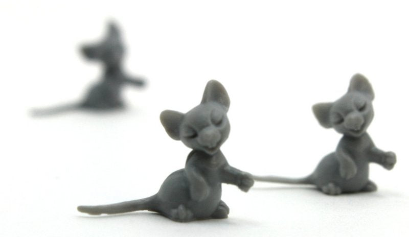 Gray Mouse - Tiny - Set of 8 - 203-9-139