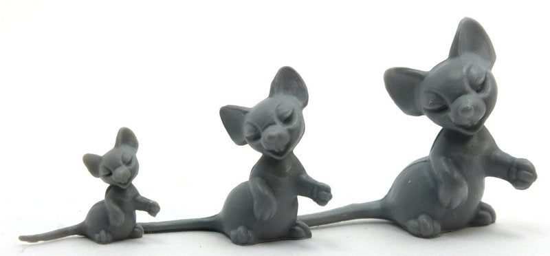 Gray Mouse - Tiny - Set of 8 - 203-9-139