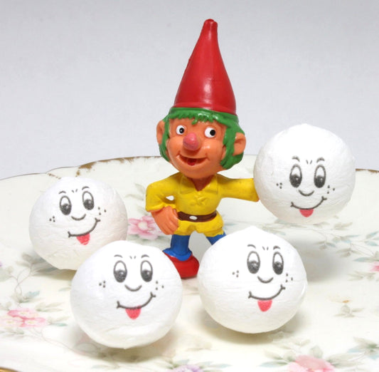Funny Faces w/ Tougue - 1" Cotton Heads - Set of 8 - 703-0020