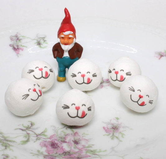 Cute Cat Faces - 3/4" Cotton Heads - Set of 8 - 703-0043