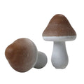 Brown Natural - Wood - Hand Crafted - 3/4" Mushrooms 218-0137
