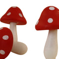 Red - Large 1.25" Wood - Hand Crafted - Mushrooms 218-0143