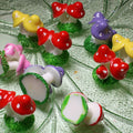 Mega-Mix  - Resin Hand Crafted Mushrooms! 10 pieces  218-0145