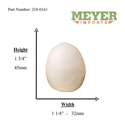 Eggs - Large - 2" White Spun Cotton - Set of 6 - 218-0161
