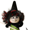 Halloween Witch - Decorated Spun Cotton  - 4" Tall - 218-0164