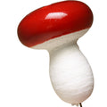 Red Mushrooms -Large! 1 3/4" Red Spun Cotton - 3 Pcs - 218-0168