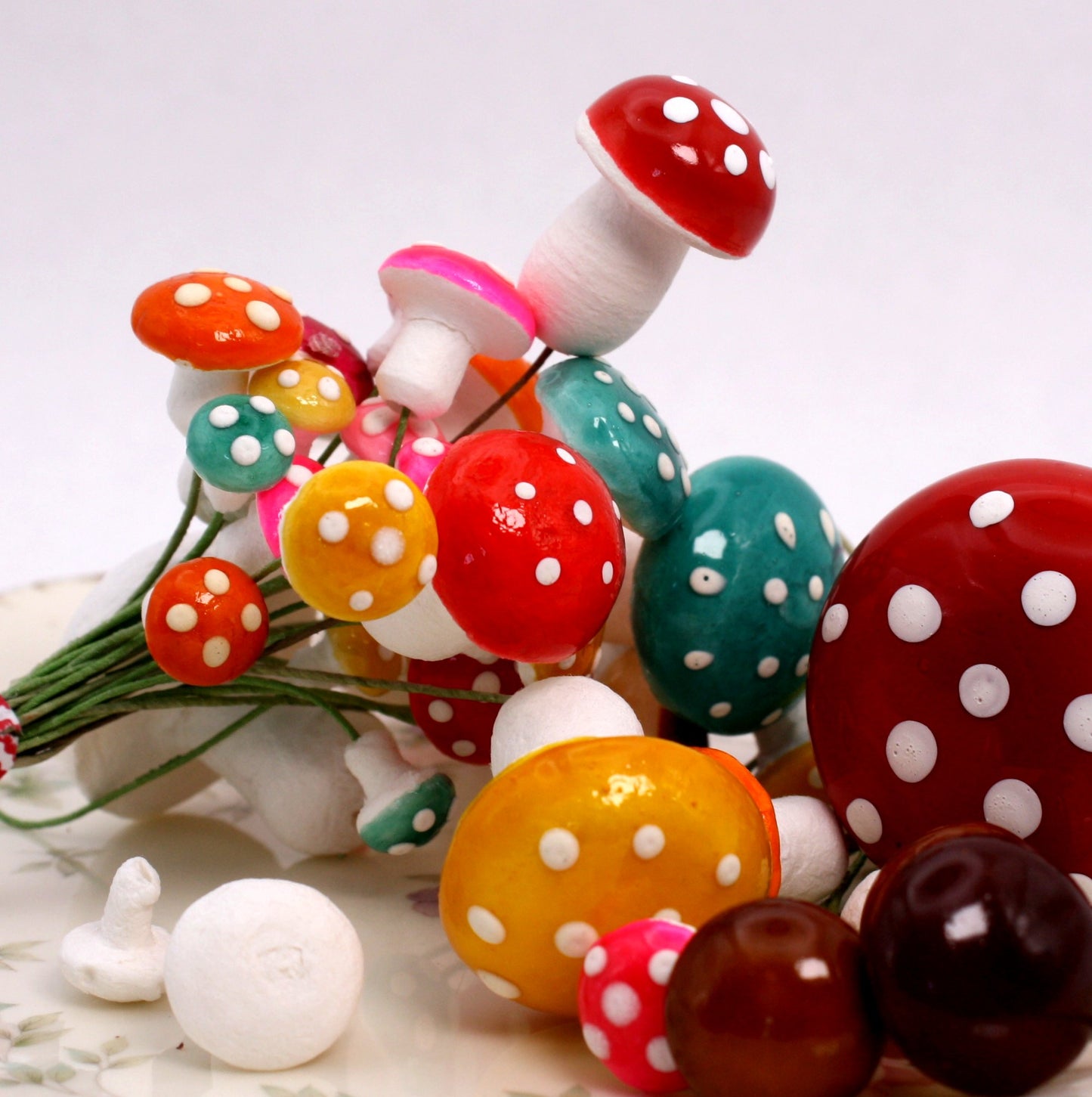 Mushrooms - Spring Colors - 39 Piece Set! 218-0174