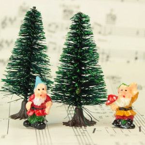 Bottle Brush Trees - 2"- 4 Pcs Set -  218-0256